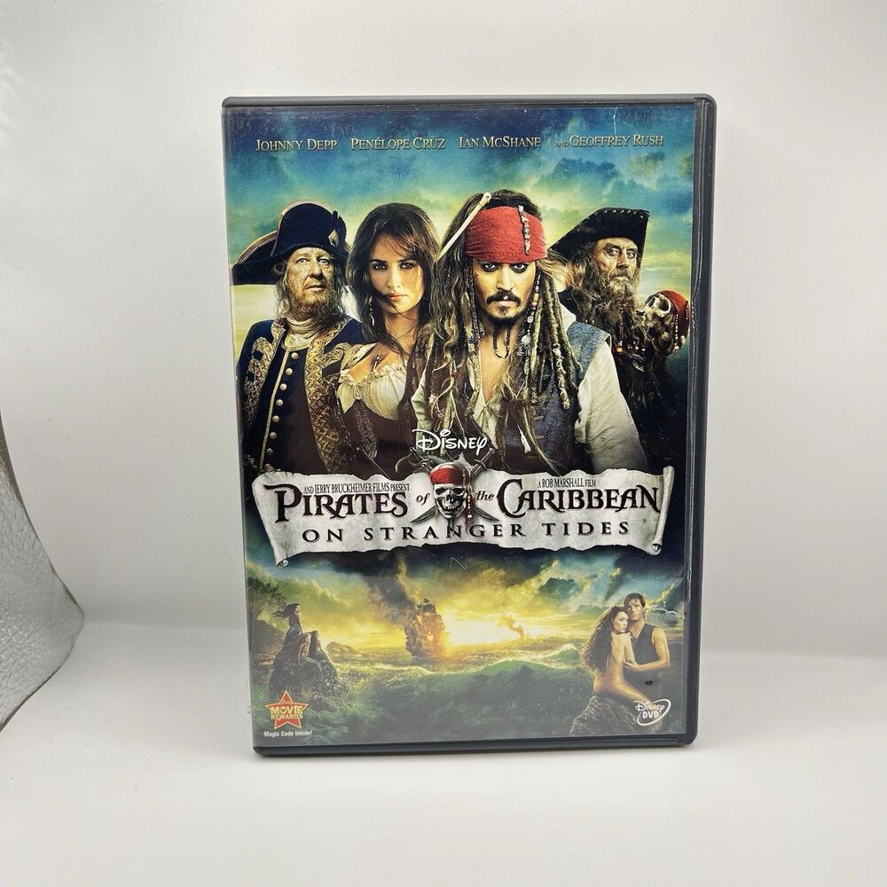 Pirates Of The Caribbean On Stranger Tides Johnny Depp Dvd Movie